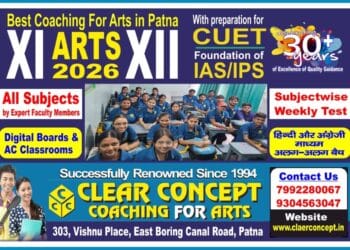 clear concept best arts coaching in patna cuet/ias/IPS preparation